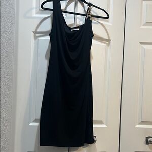 Elegant Black One-Shoulder Dress